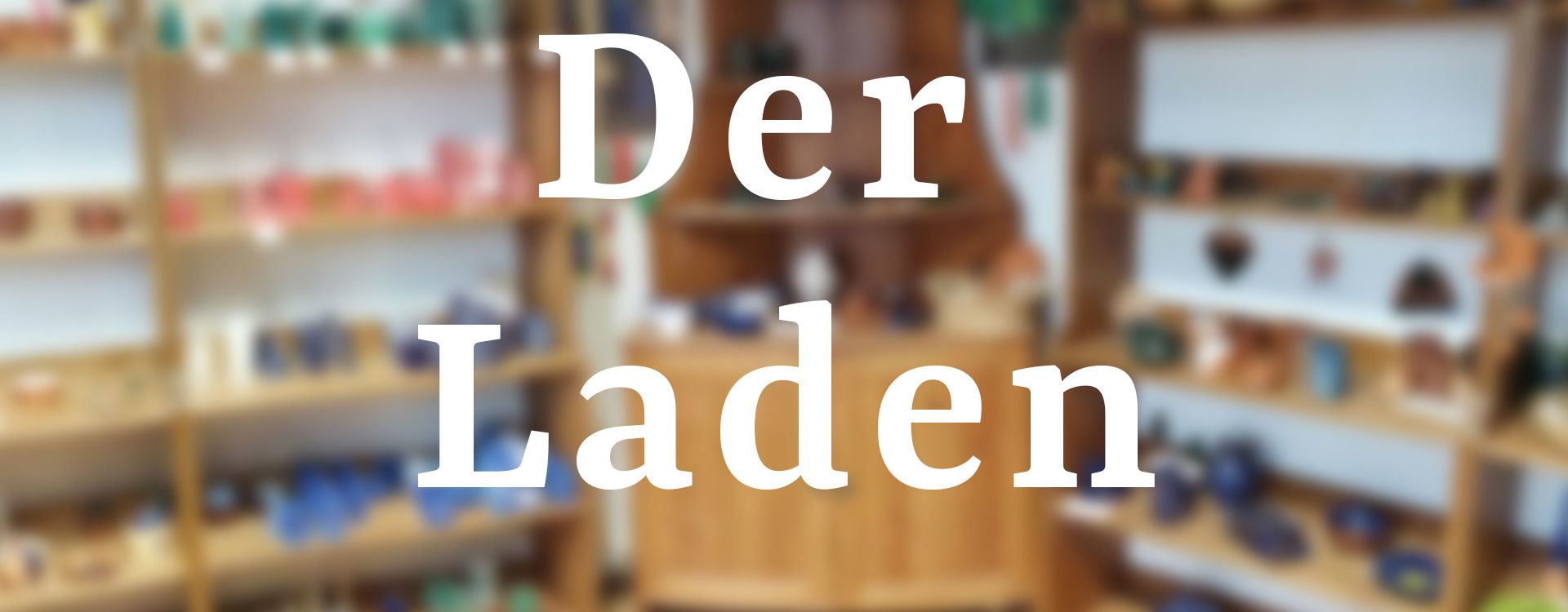 Hintergrundbild mit Ansicht des Ladens von Innen